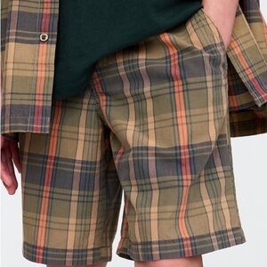 O’Neill Boys Plaid Shorts Size 26 Brown Tan Surf Skate Casual Summer